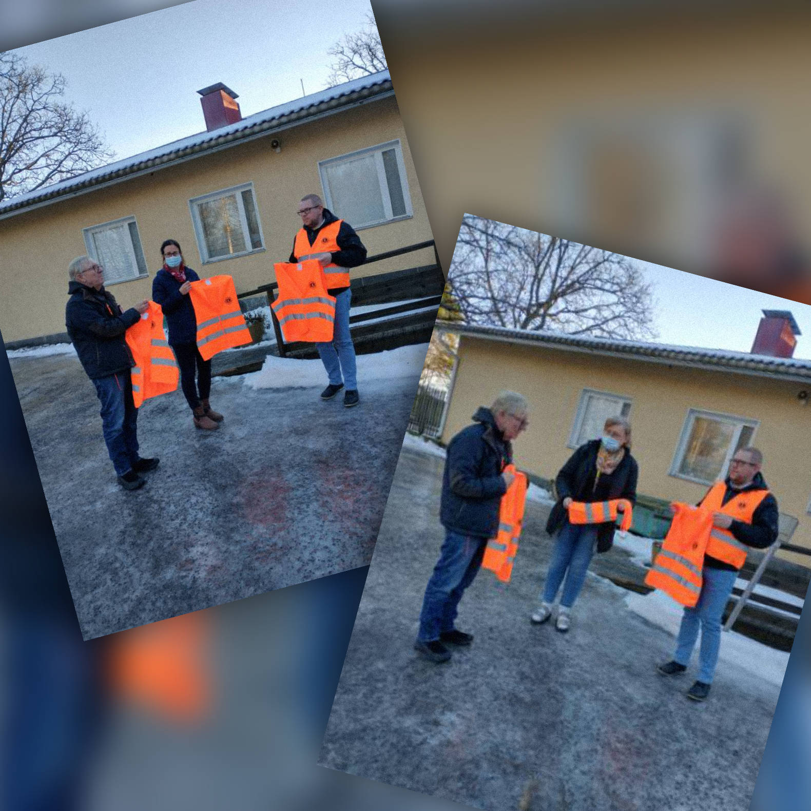 Lions överlåter reflexvästar till Dagverksamheten i Raseborg